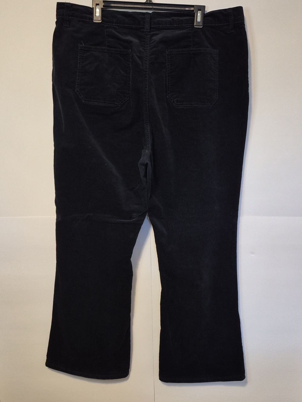 Joe Fresh High Rise Relaxed Flare Black Corduroy Jeans Women's Size 18W - Picture 6 of 10